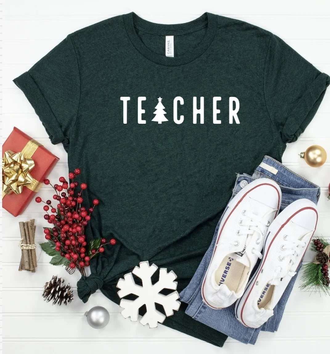 Teacher Christmas Tee