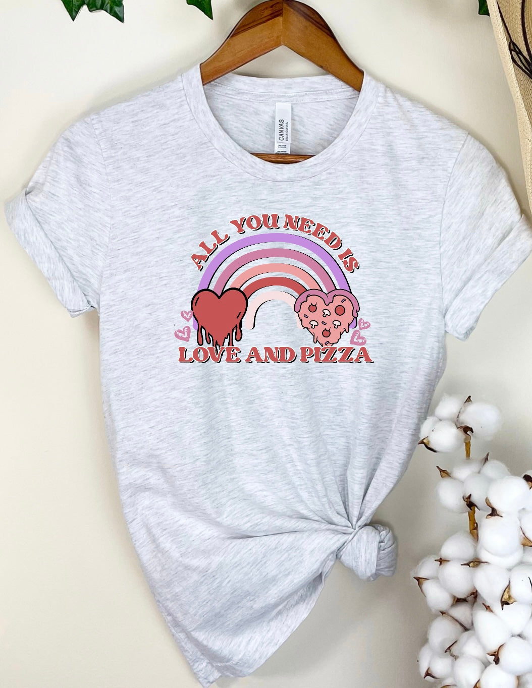 All You Need is Love and Pizza Shirt