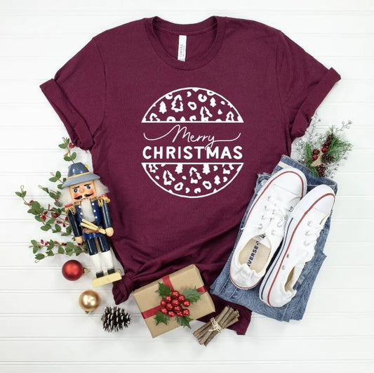 Merry Christmas Print Tee