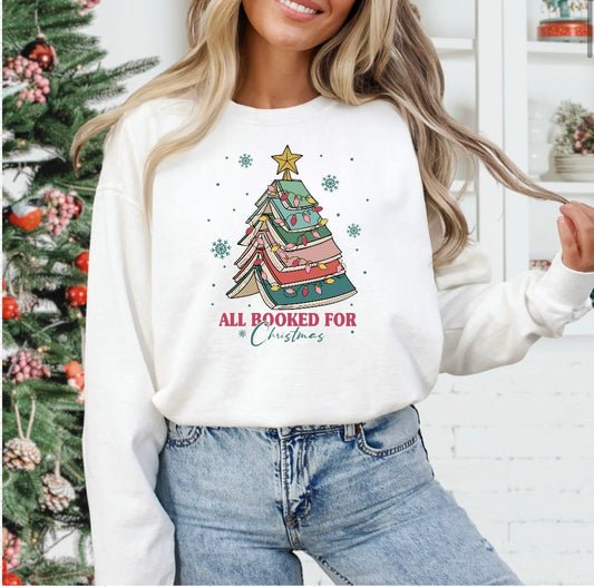 All Booked For Christmas Sweatshirt