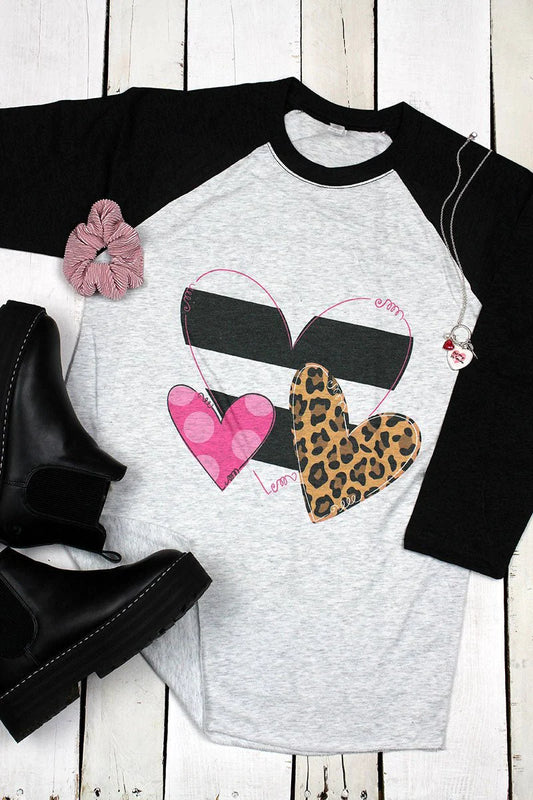 Heart Raglan Tee