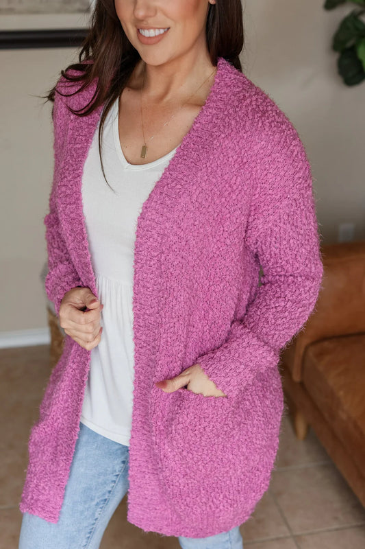 Fuzzy cardigan