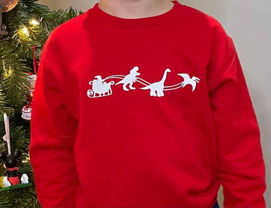 Santa Dinosaur Sweatshirt