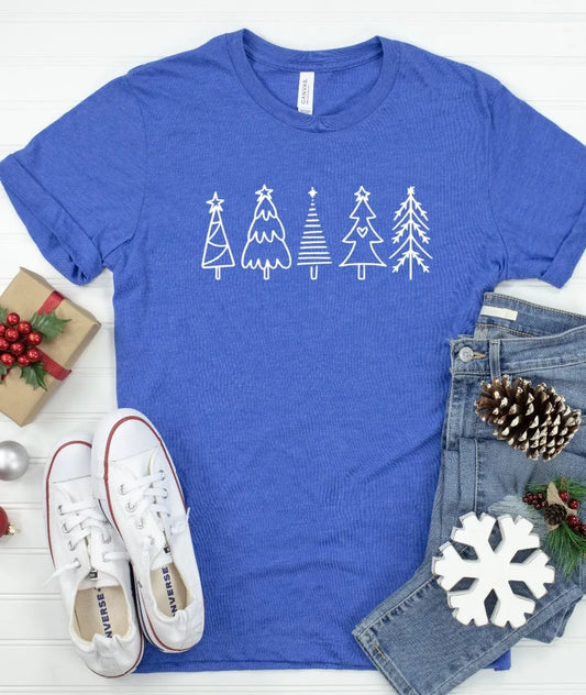 Christmas Tree Outline Tee