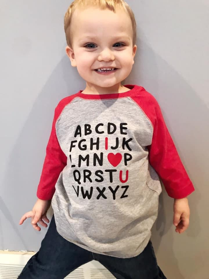 ABC I Love You Toddler Shirt