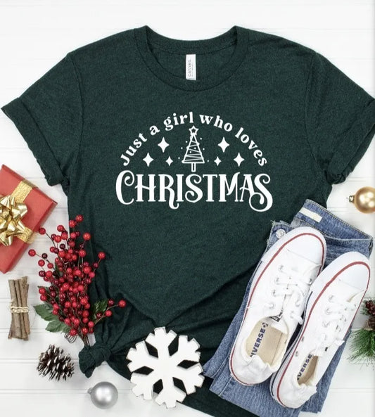 Just a Girl Who Loves Christmas Tee