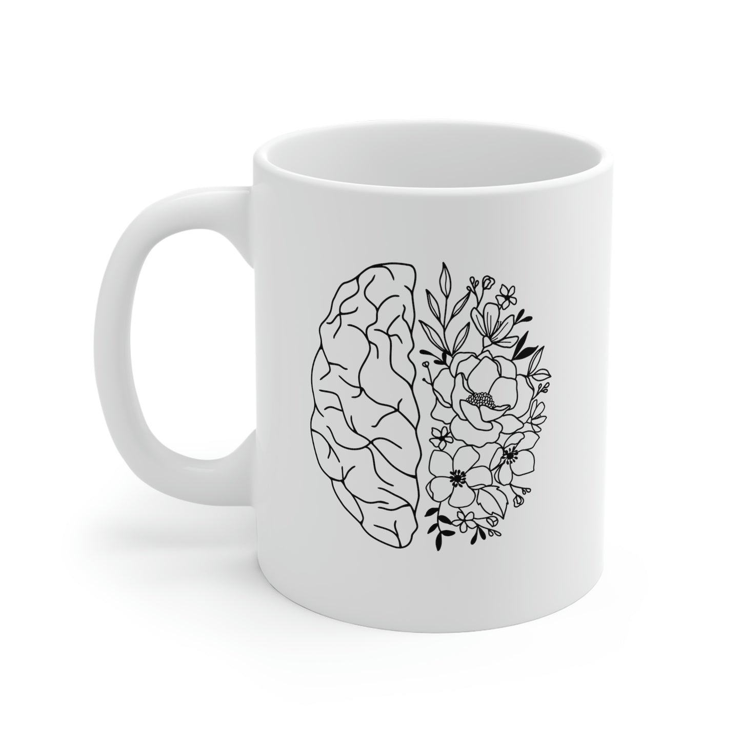 Floral Brain Mug
