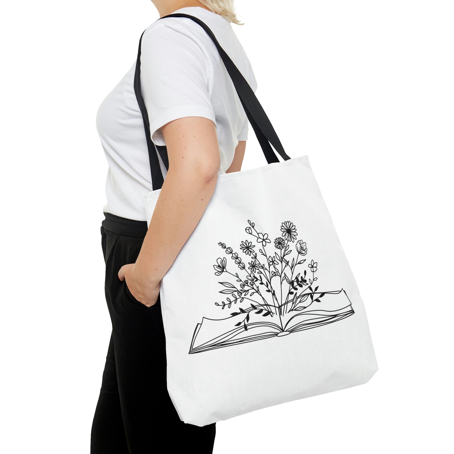 Floral Book Tote